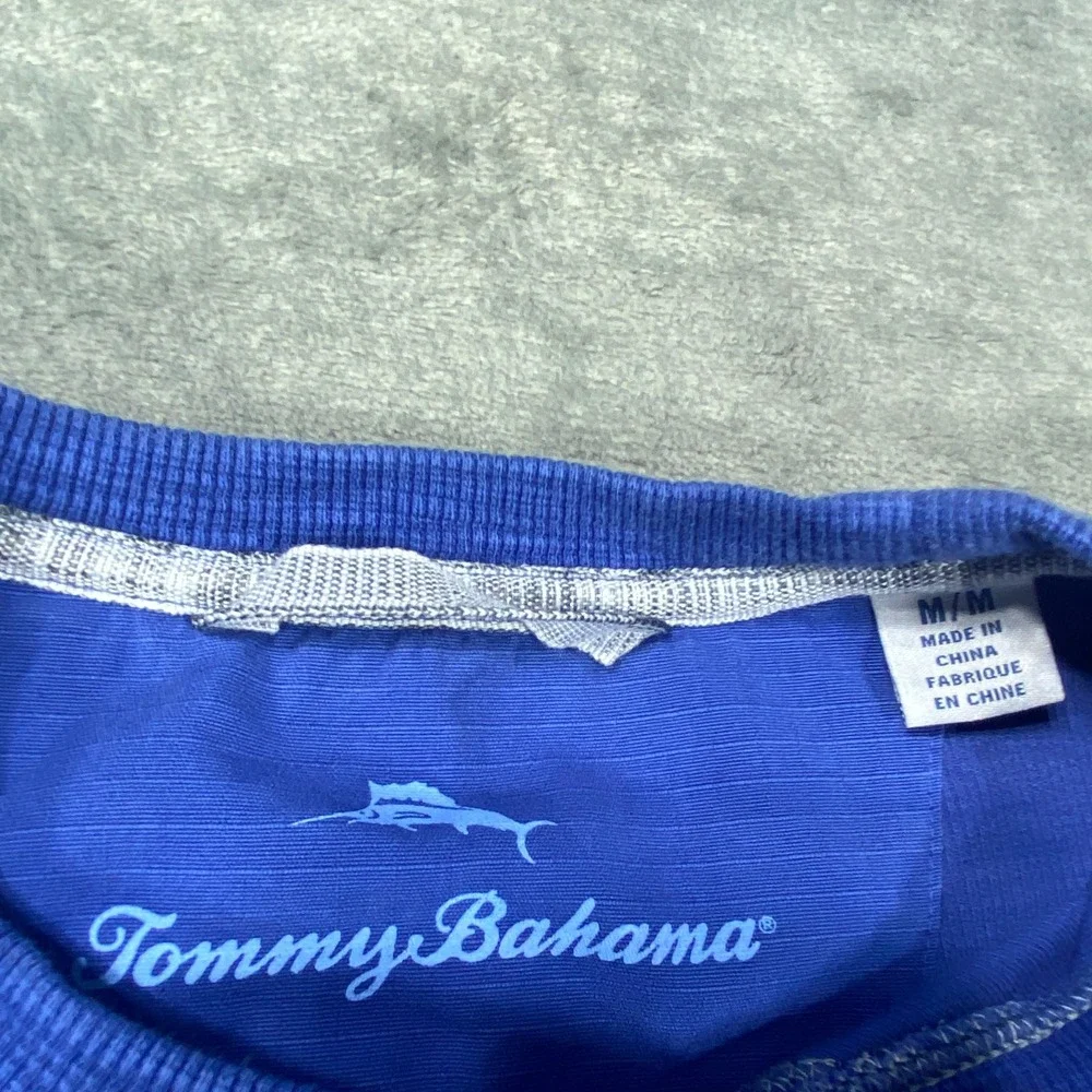 Tommy Bahama Tobago Bay Sweater Medium Crewneck Pima Cotton Tencel Sweatshirt